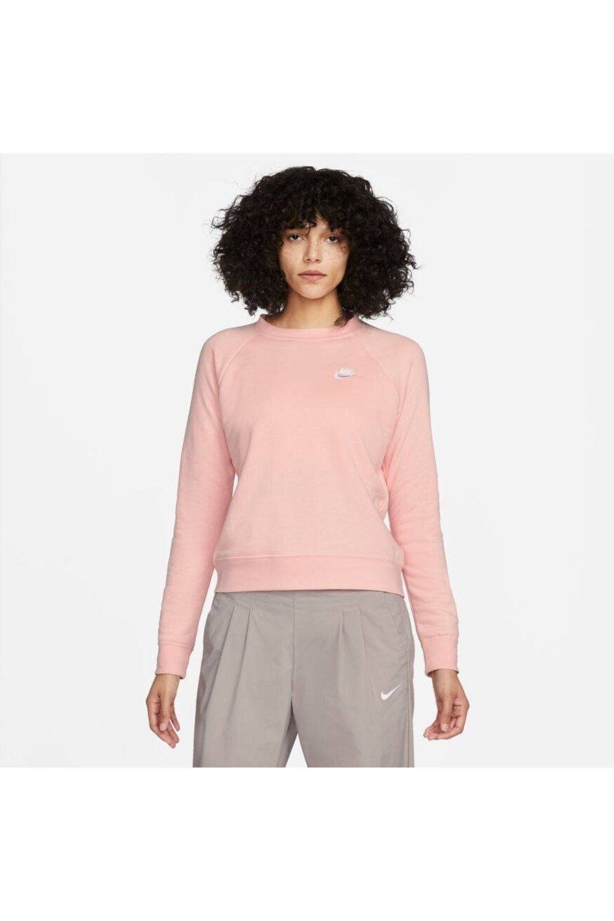 Nike Sweatshirt Gray Boxy Trendyol