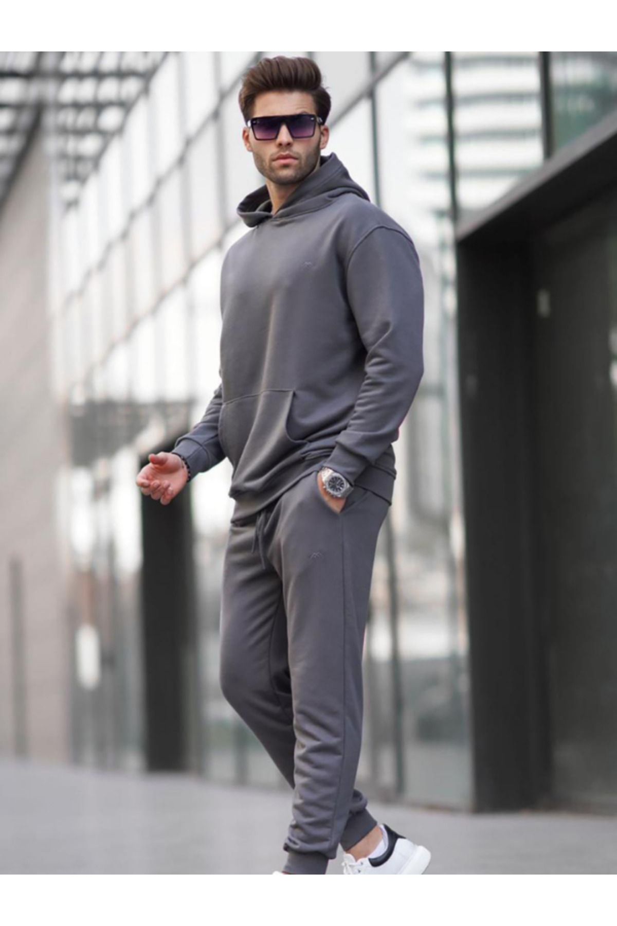 Mens cotton tracksuit clearance set