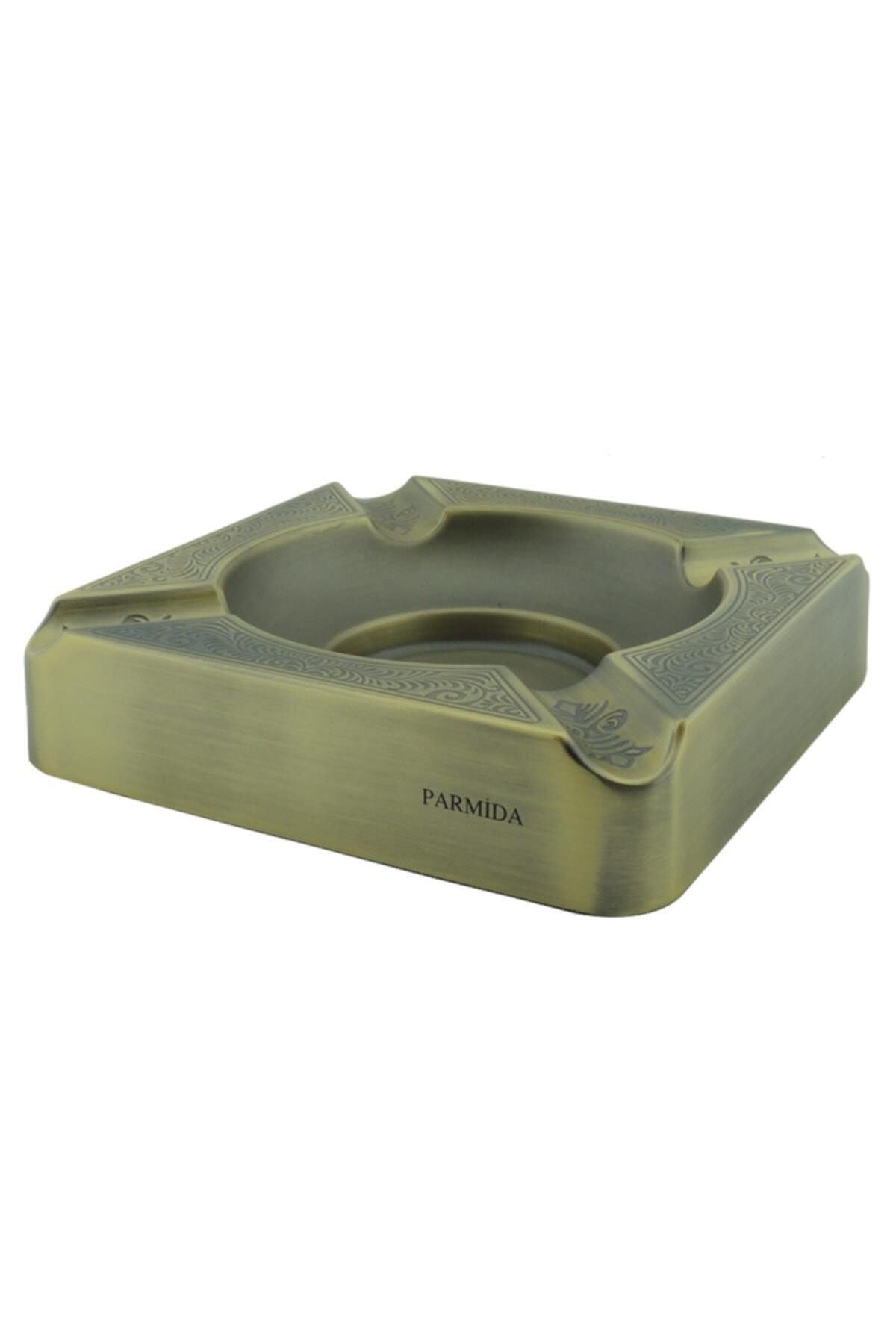 Parmida 4'lü Puro Küllüğü Desenli Gunmetal