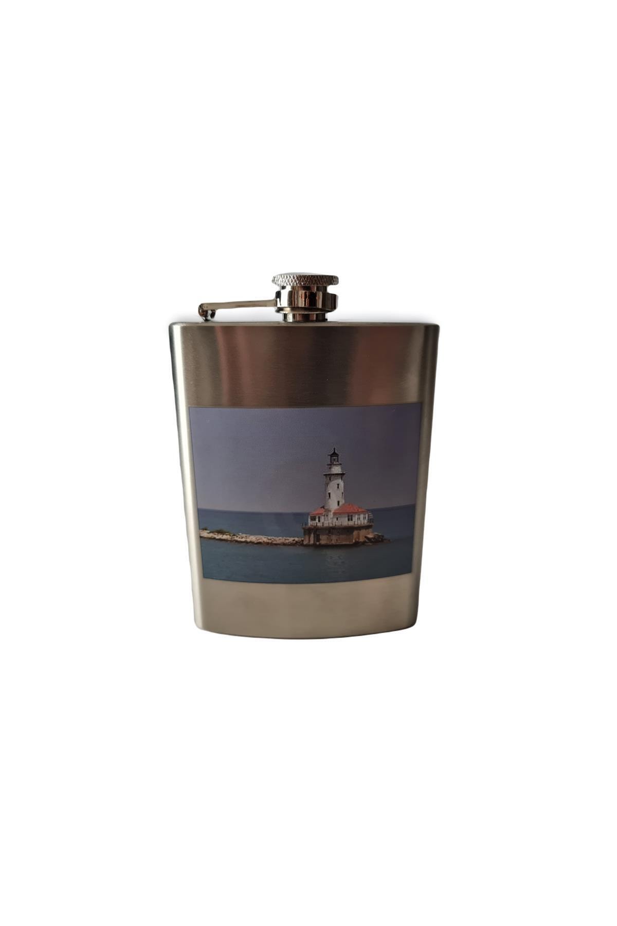 TBek Çelik Cep Matarası 7 Oz Manzara