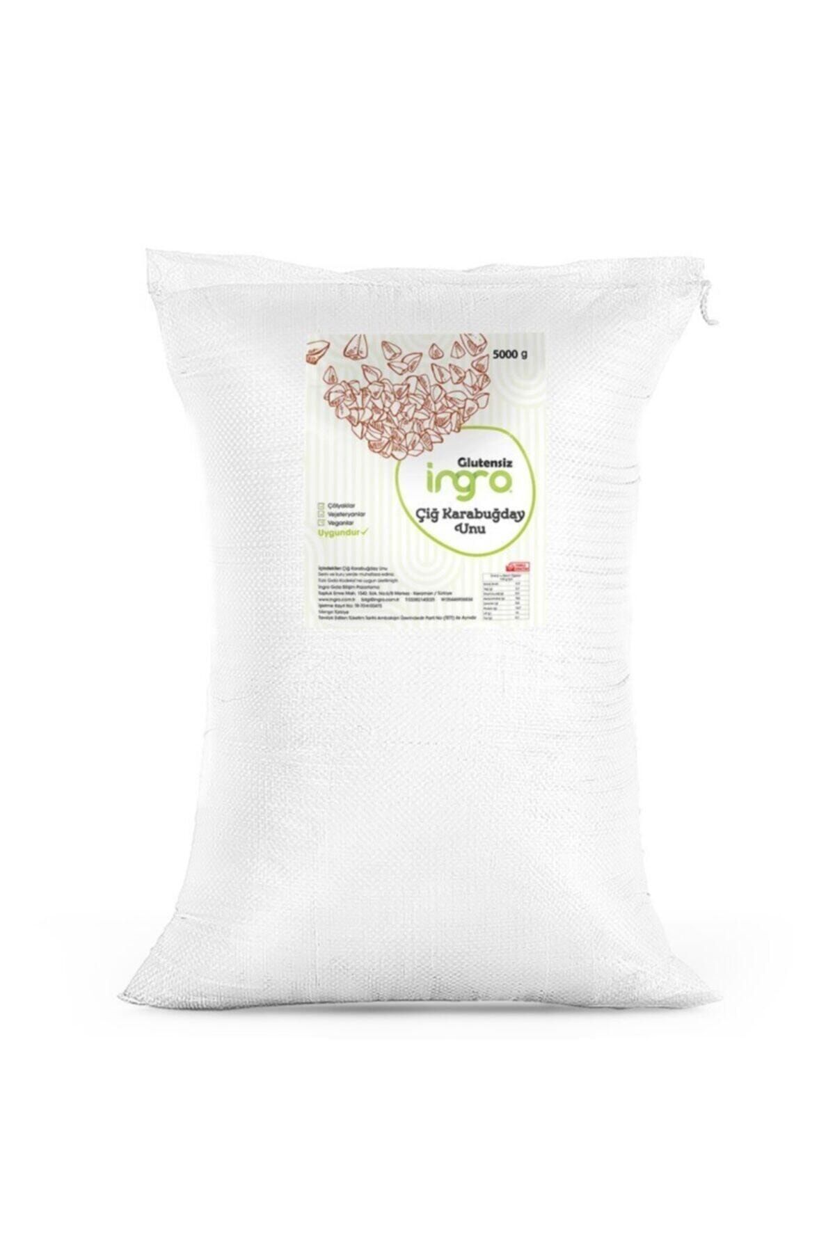 İngro Glutensiz Çiğ Karabuğday  Greçka  Unu 5000 gr