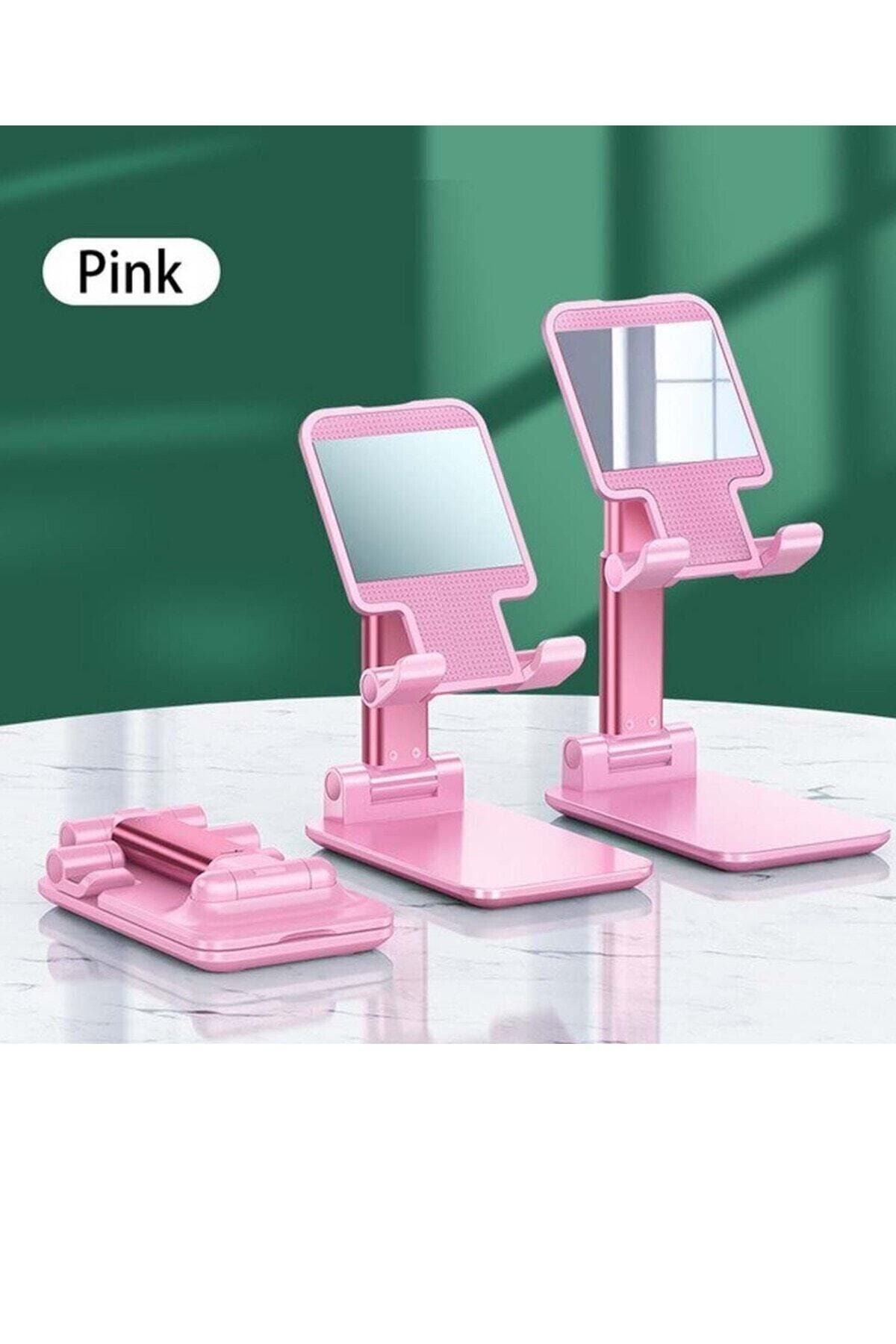 wonderlust profesyonel tablet ve telefon tutucu stand aynali pembe fiyati yorumlari trendyol