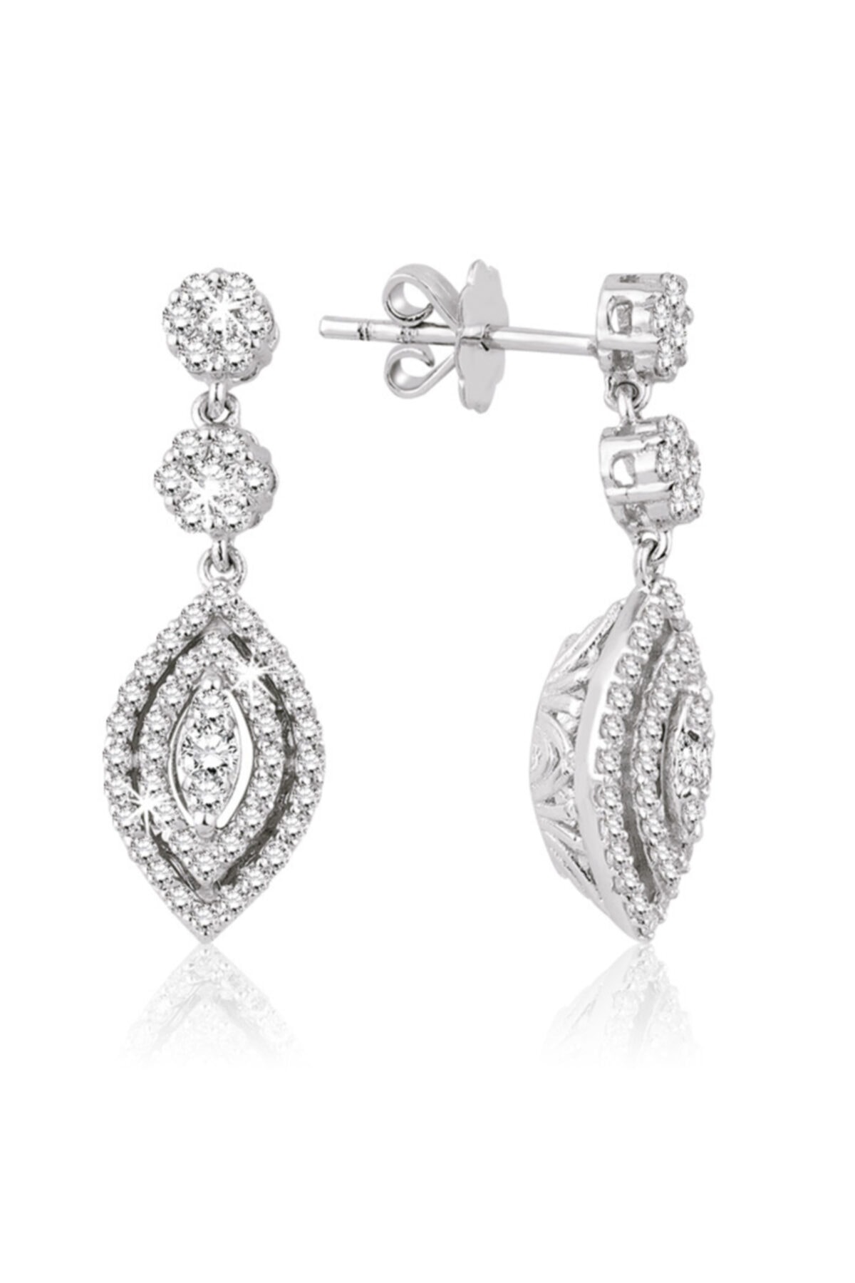Emel Pırlanta Kadın Pırlanta Fantezi Küpe 0.62 Ct.