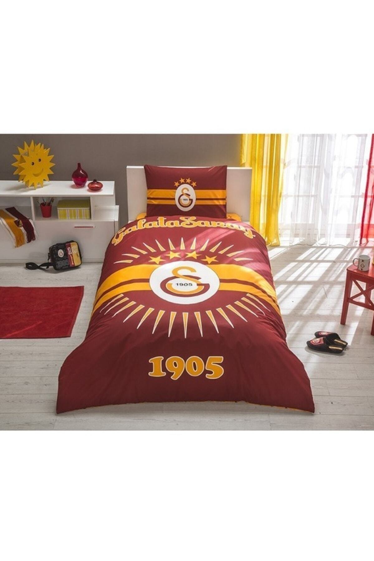 Tac Tek Kisilik Lisansli Ranforce Nevresim Takimi Galatasaray Parlayan Gunes Fiyati Yorumlari Trendyol