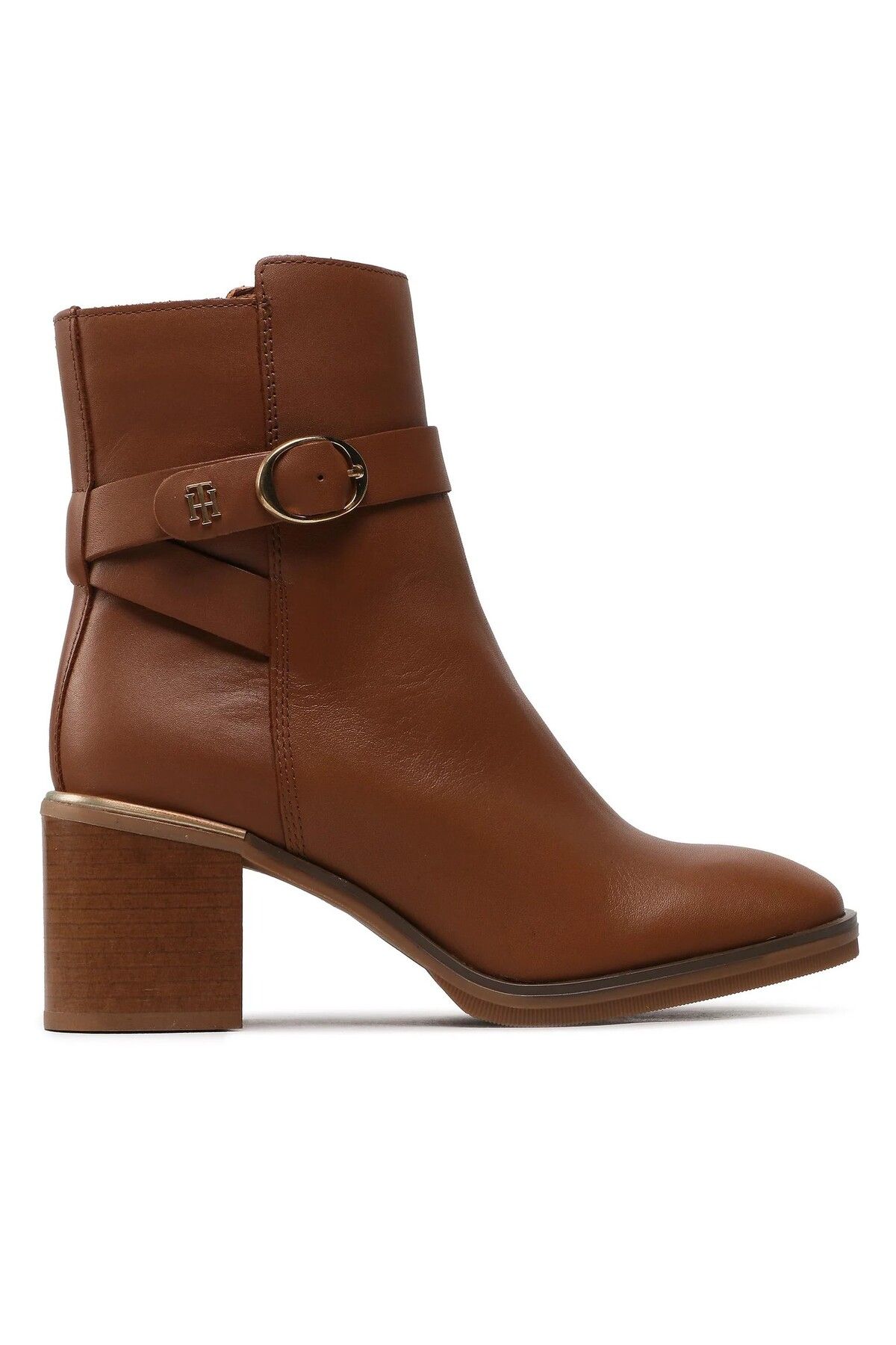 Tommy Hilfiger BELT HEEL BOOTS NATURAL COGNAC fw0fw06766 Trendyol