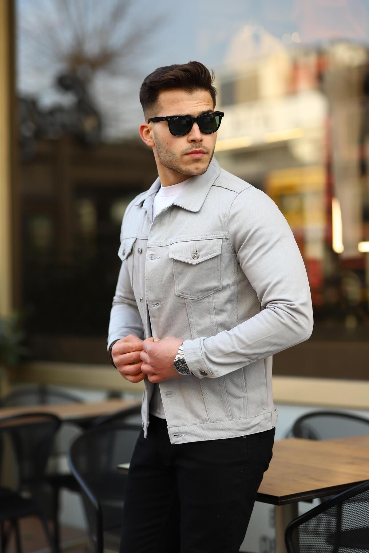 Pobudo Stone Men s Denim Jacket Trendyol