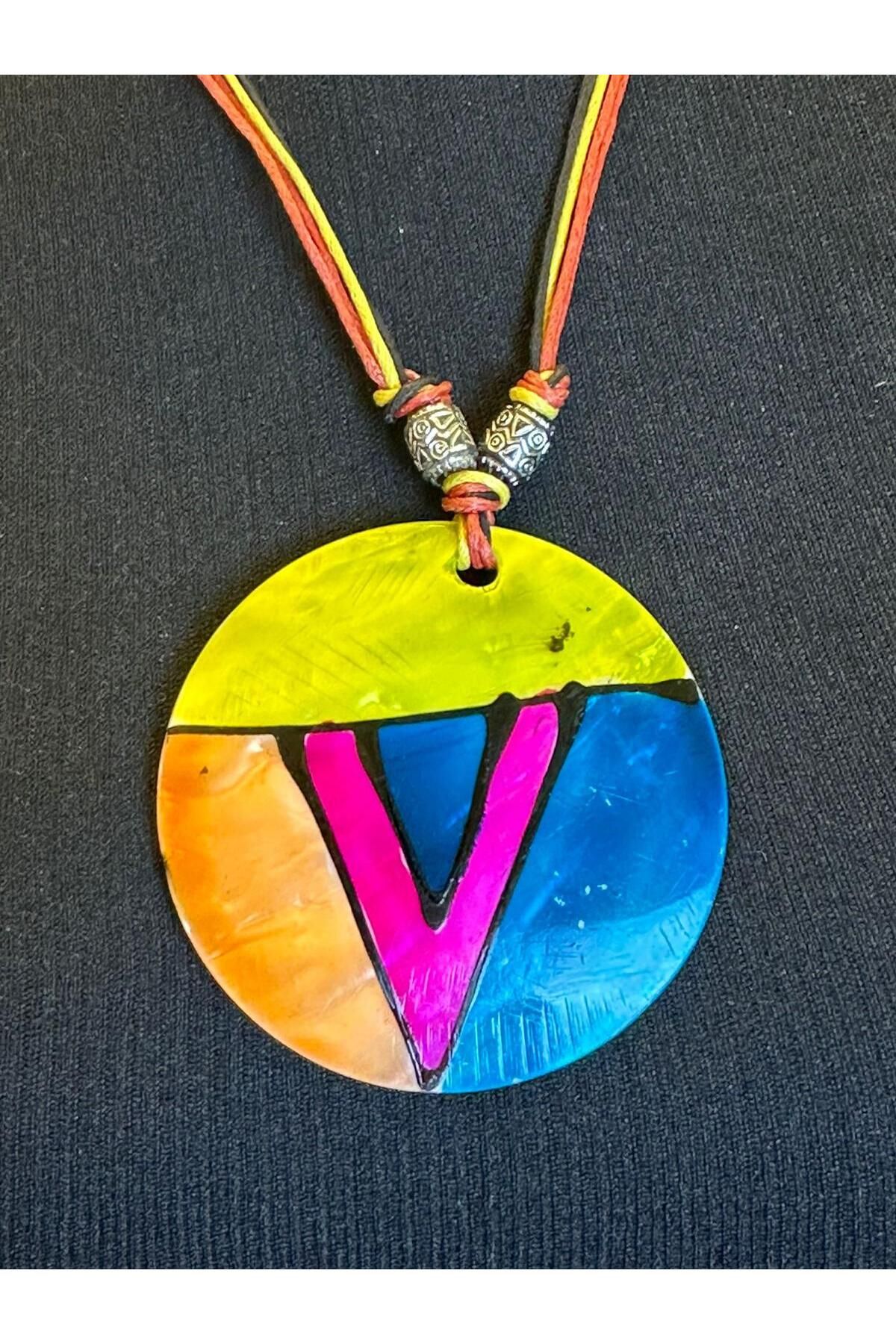 Painted necklace hotsell