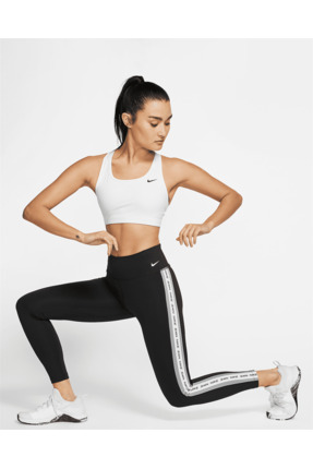 Swoosh Orta Destekli Dolgusuz Kadın Spor Sütyeni Image 4