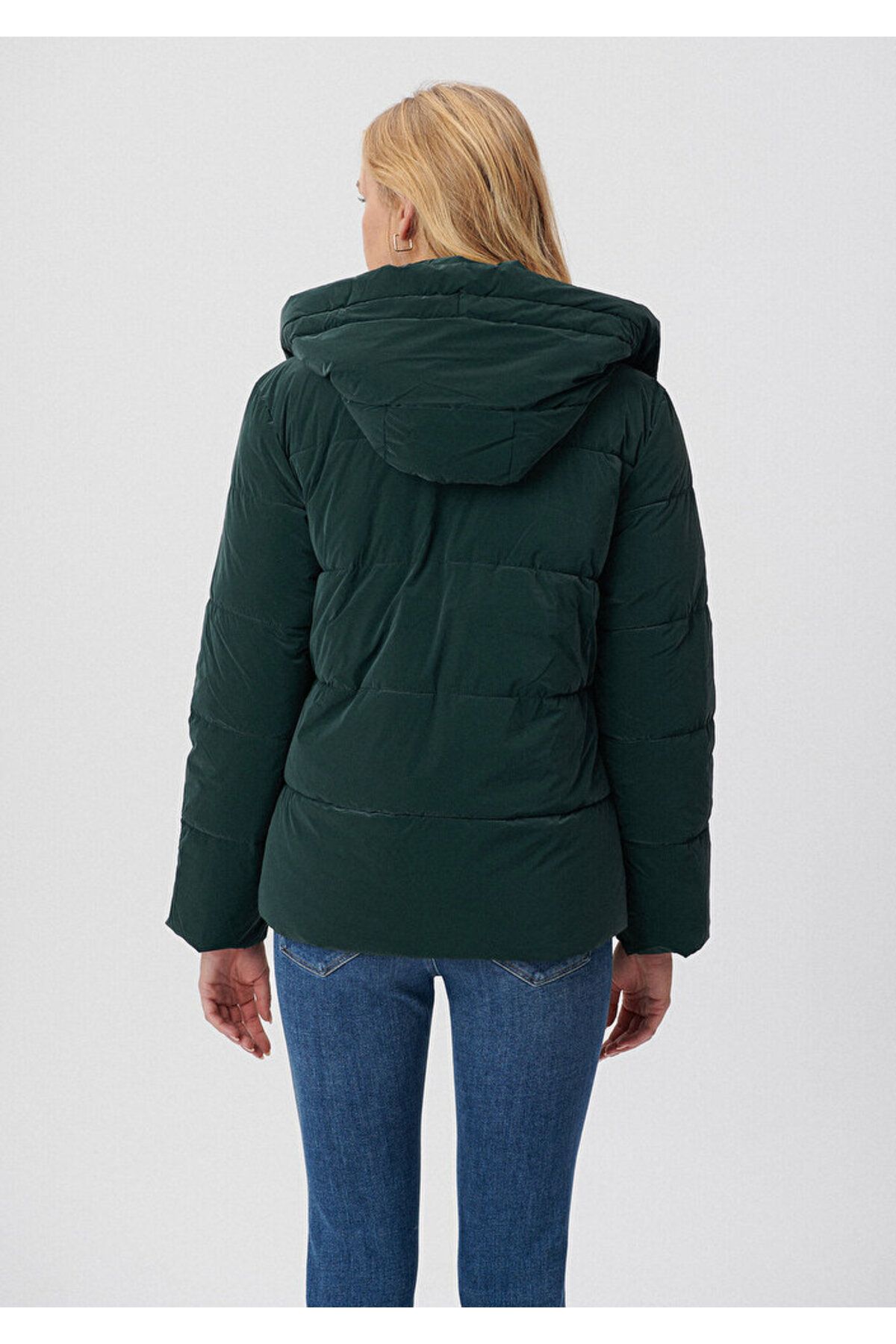 Dark green clearance puffer jacket