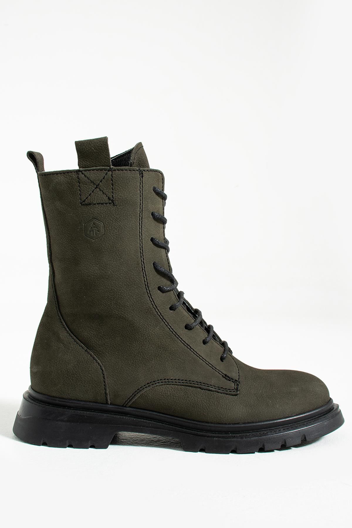 Green wedge shop boots