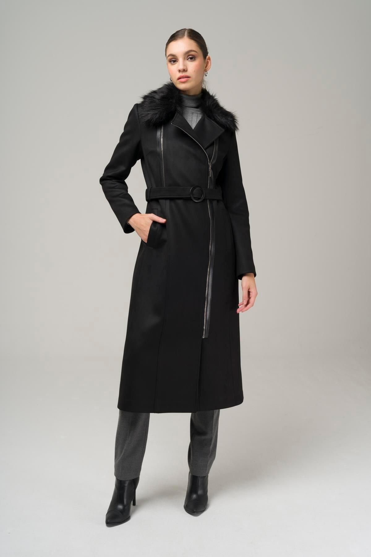 Long overcoat with new arrivals a removable cape