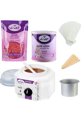 2 Yıl Garantili Kavanoz Ve Boncuk Ağda Isıtan Makine Set 6 Parça Ürün Set Image 0
