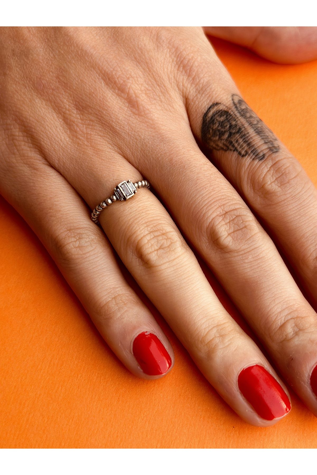 Swarovski three discount stone ring