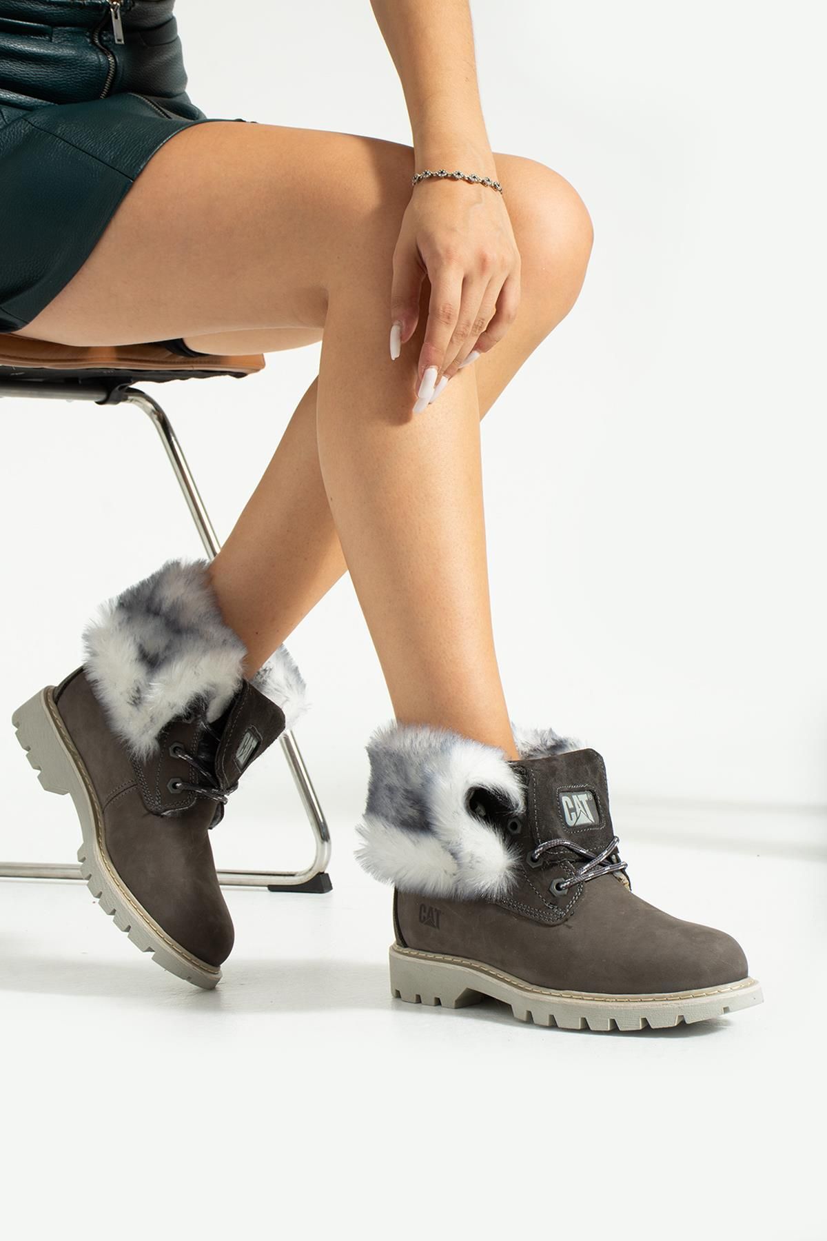 Caterpillar wedge discount boots