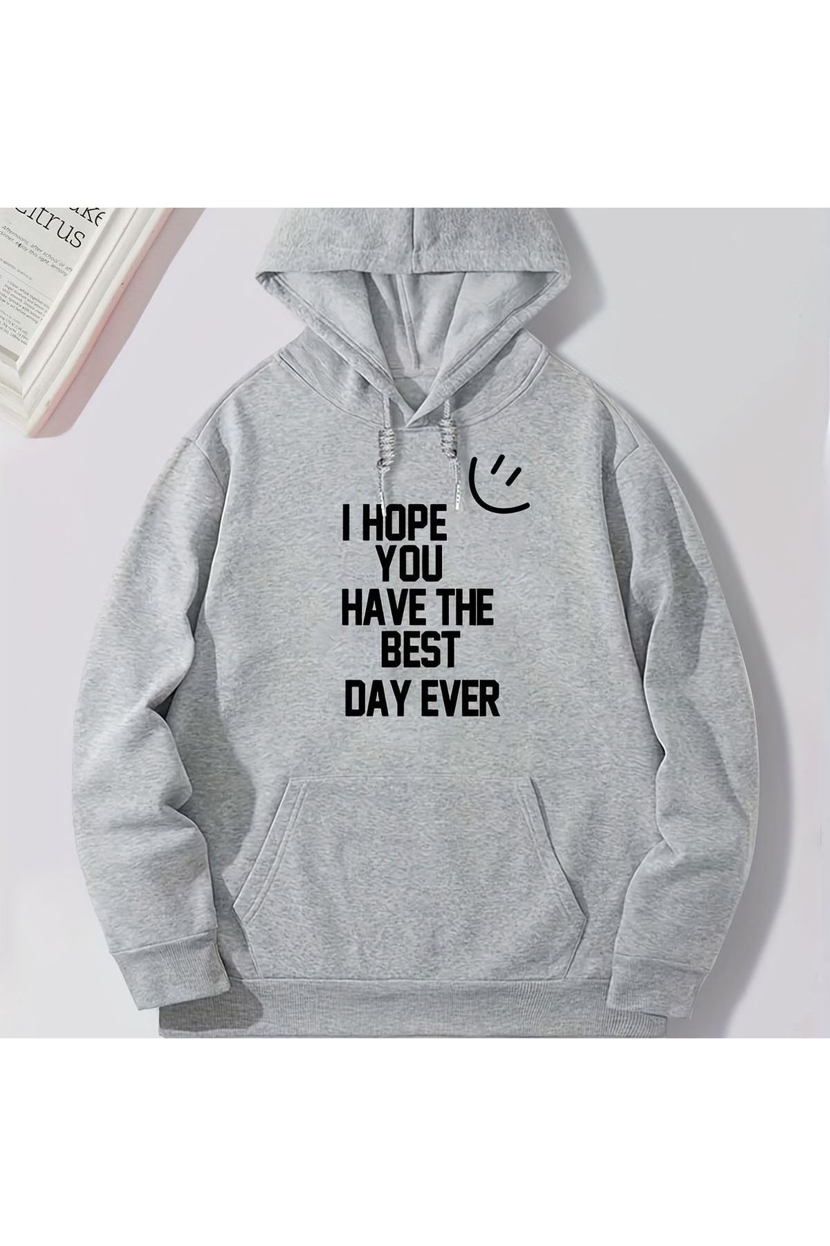 Black sweatshirt with outlet white writing