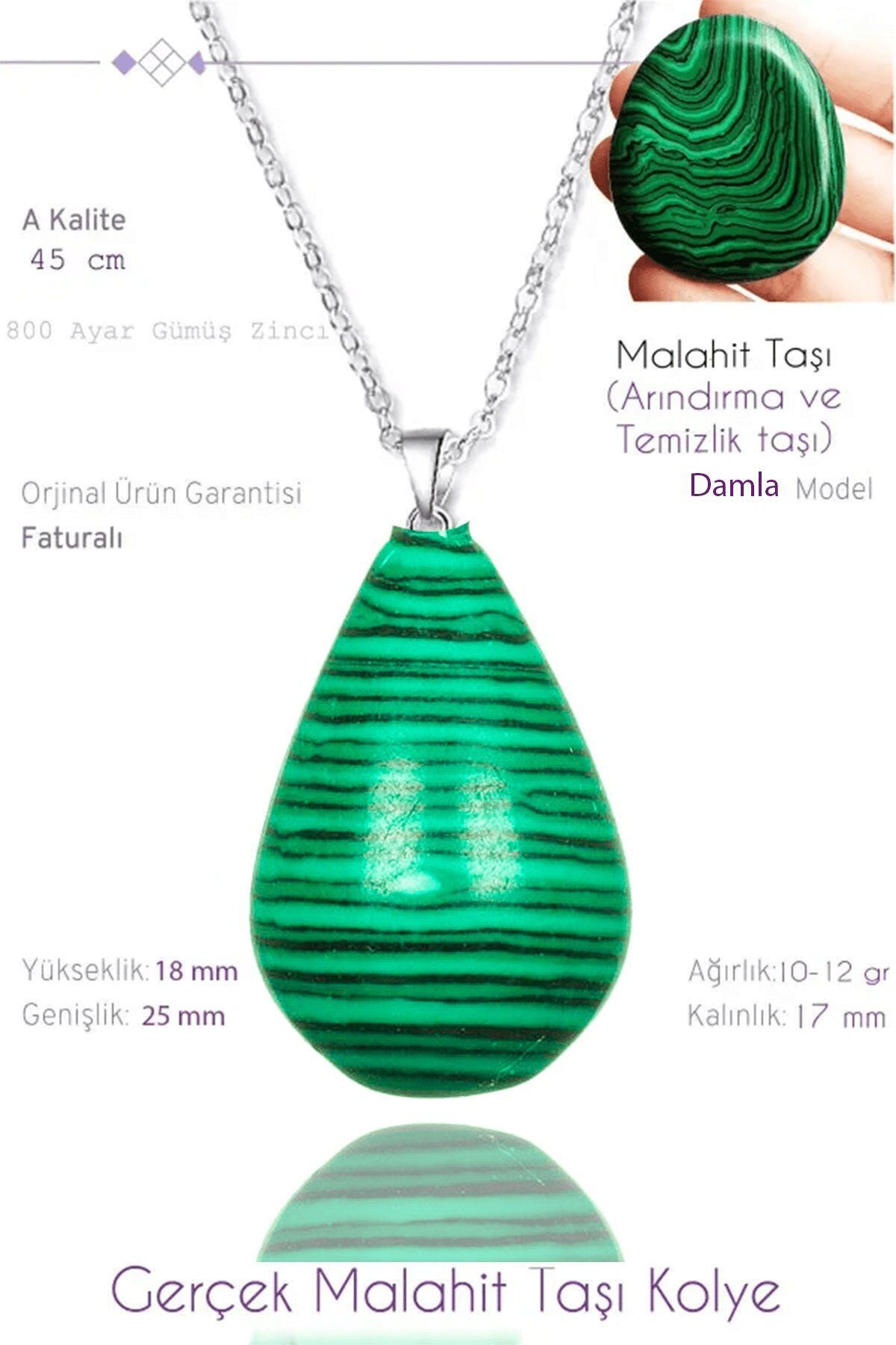 Real malachite necklace sale