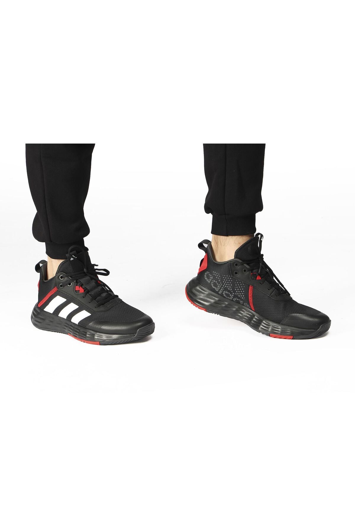 Adidas basketball shoes red black white shop