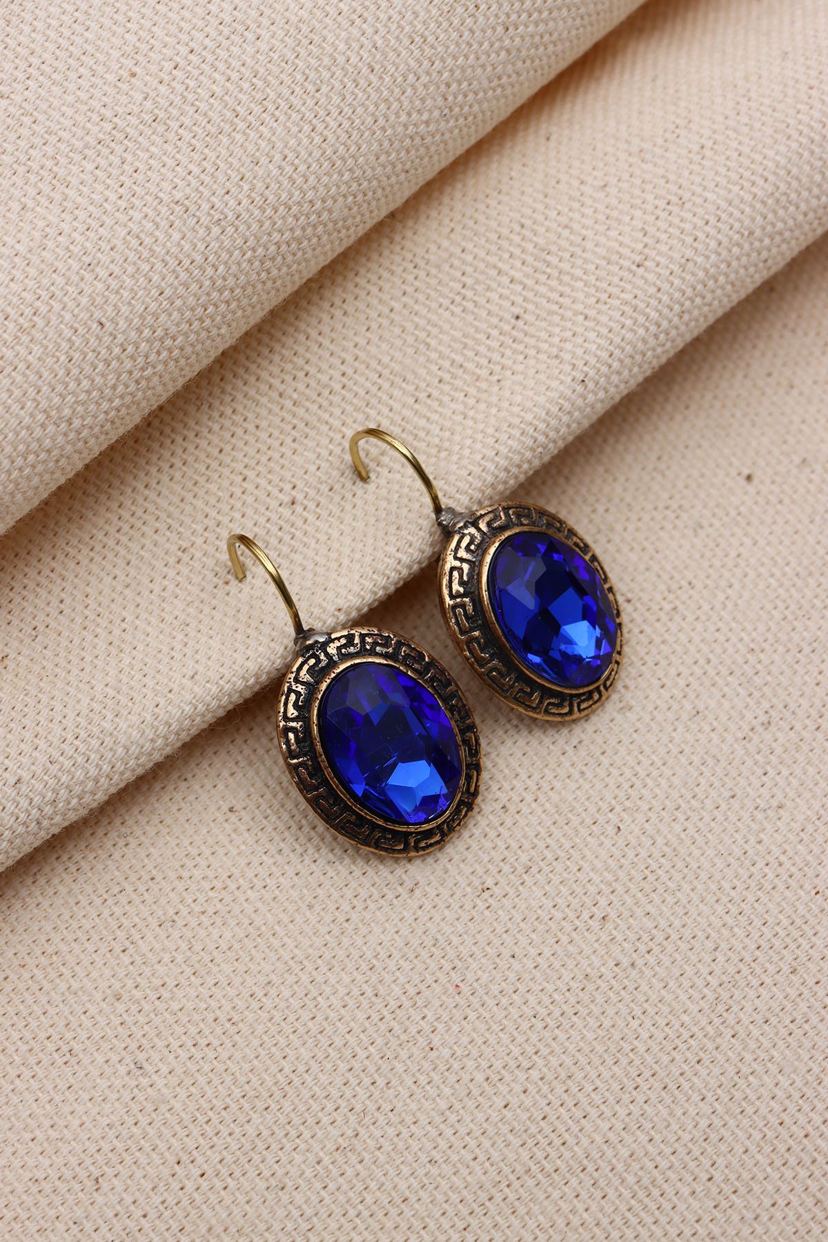 Blue gold sale earrings