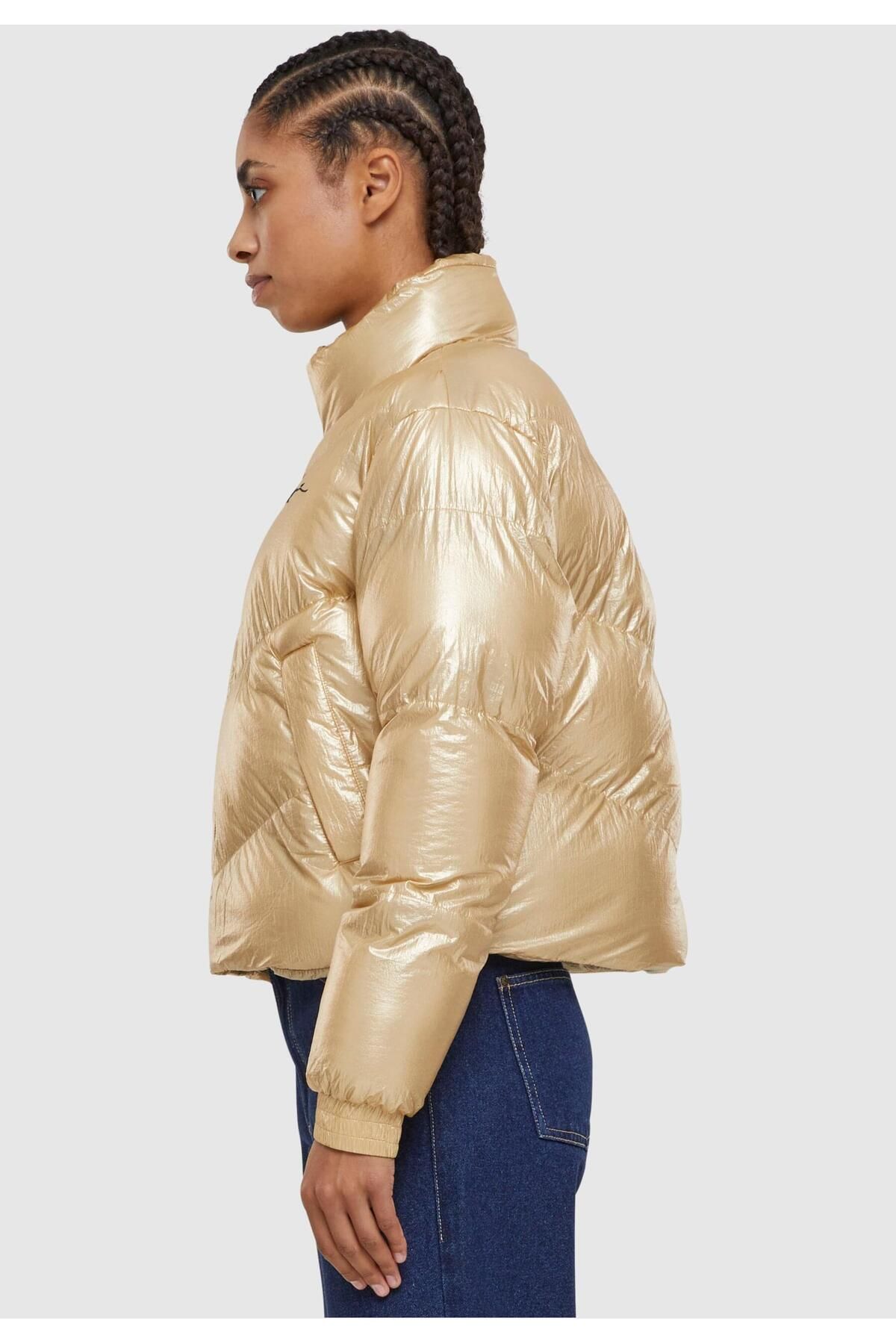 KARL KANI Winter Jacket Gold colored Basic Trendyol