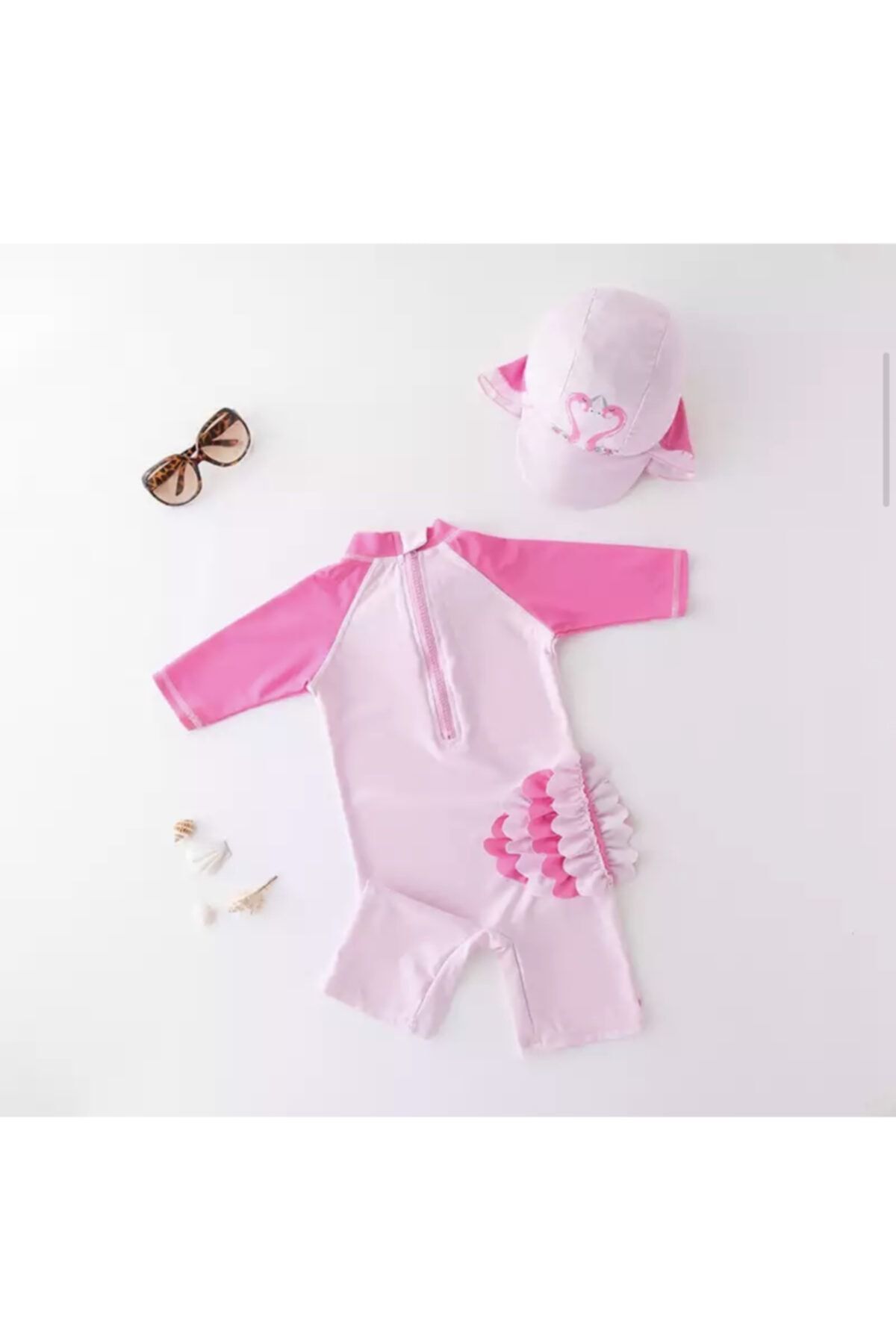 queen aksesuar uv korumali yuzucu mayo sapka set kiz cocuk bebek fiyati yorumlari trendyol