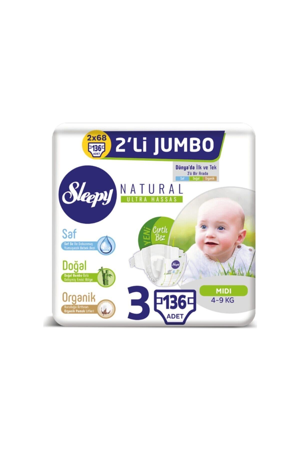 sleepy bebek bezi midi 3 beden 136 adet 4 9 kg fiyati yorumlari trendyol