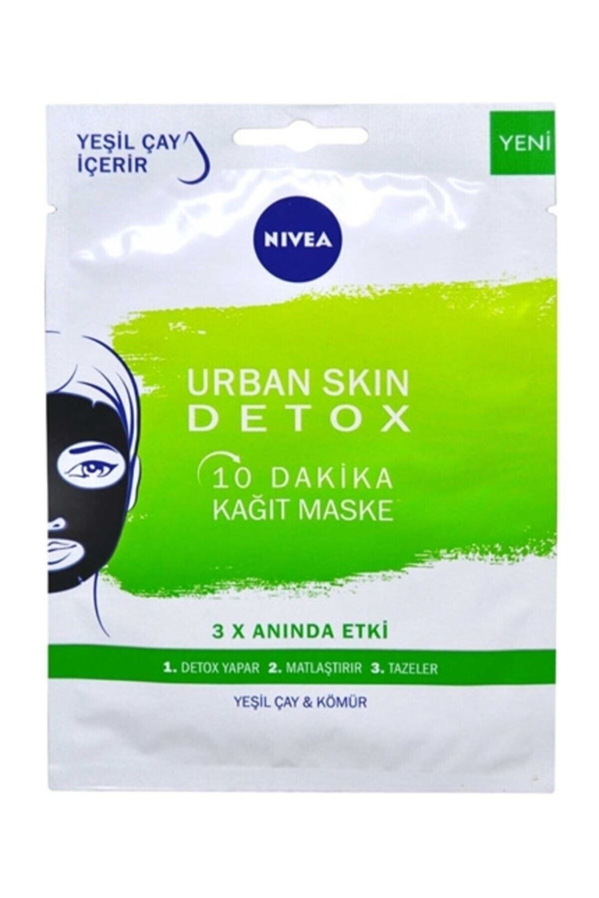 nivea urban skin detox 10 dakika kagit maske 28 gr fiyati yorumlari trendyol