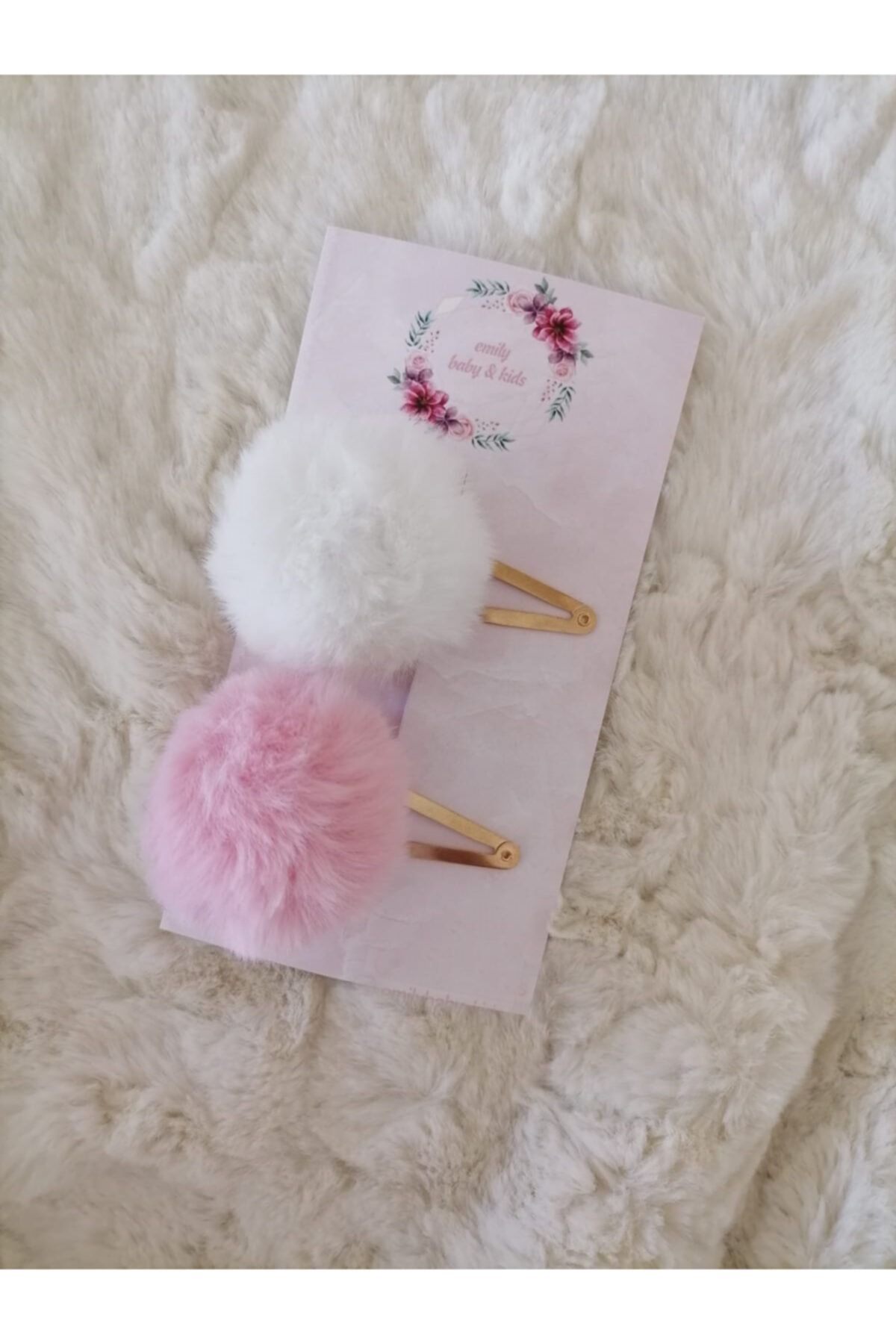 emilybabykids kiz bebek pembe ponponlu citcitli toka seti fiyati yorumlari trendyol