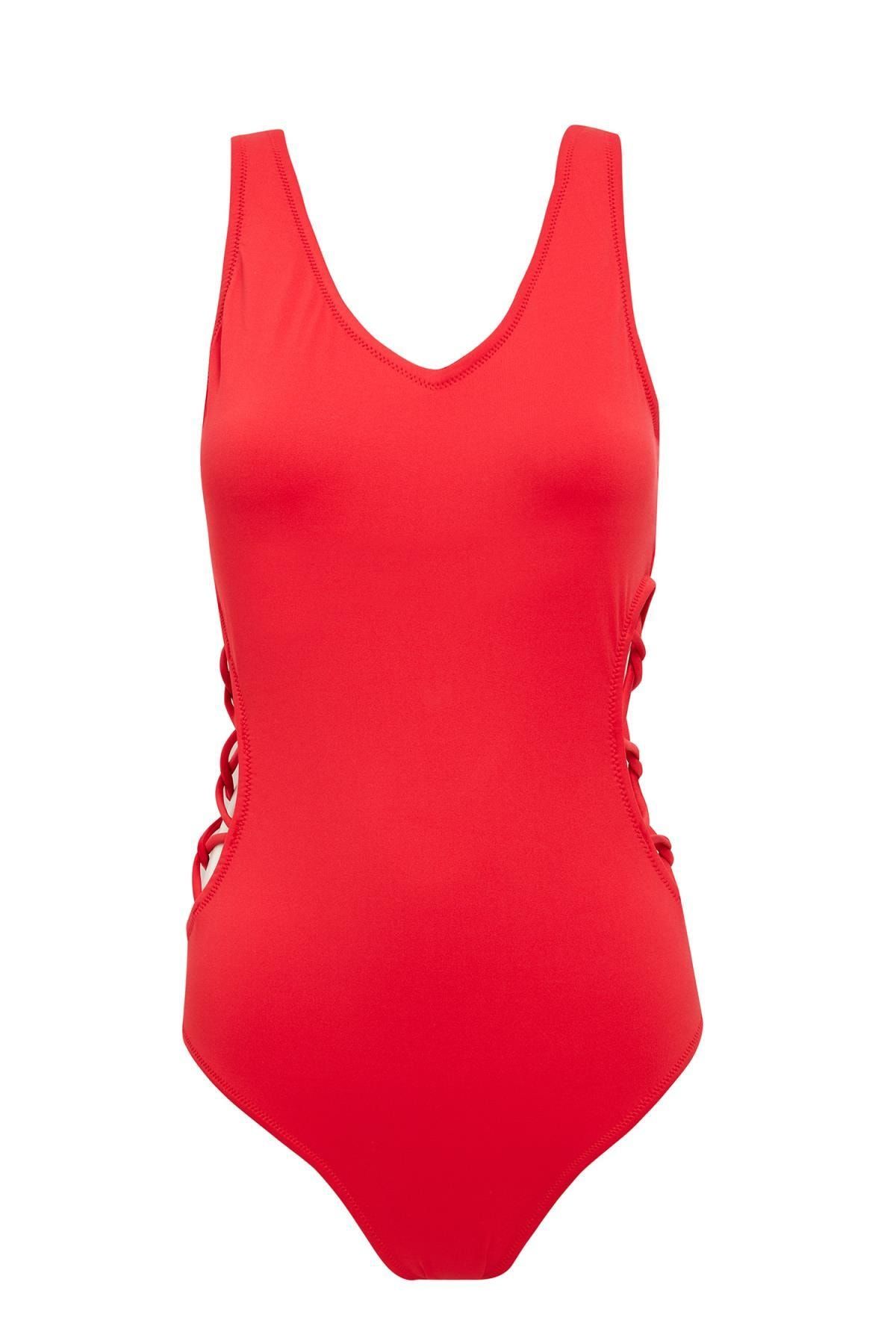 Defacto Kadin Kirmizi Beli Ipli Mayo K3371az 19sm Nm13 Trendyol