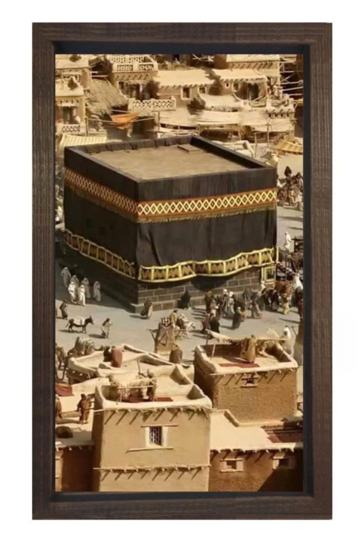 deniz cerceve tuval kabe nin ilk hali minyatur tablosu siyah ahsap cerceve 100x150 fiyati yorumlari trendyol