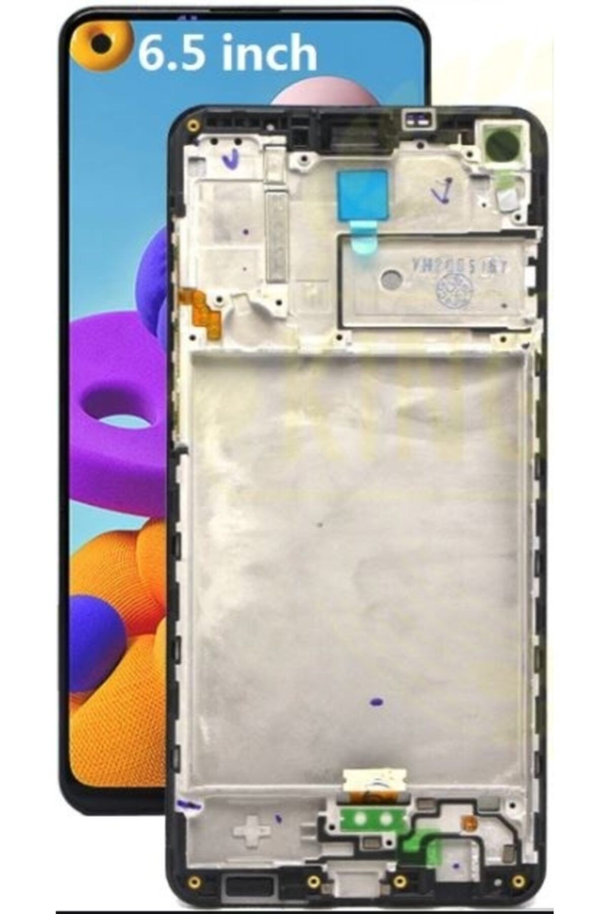 Samsung A217-a21s Siyah Çitalı Orjinal Lcd