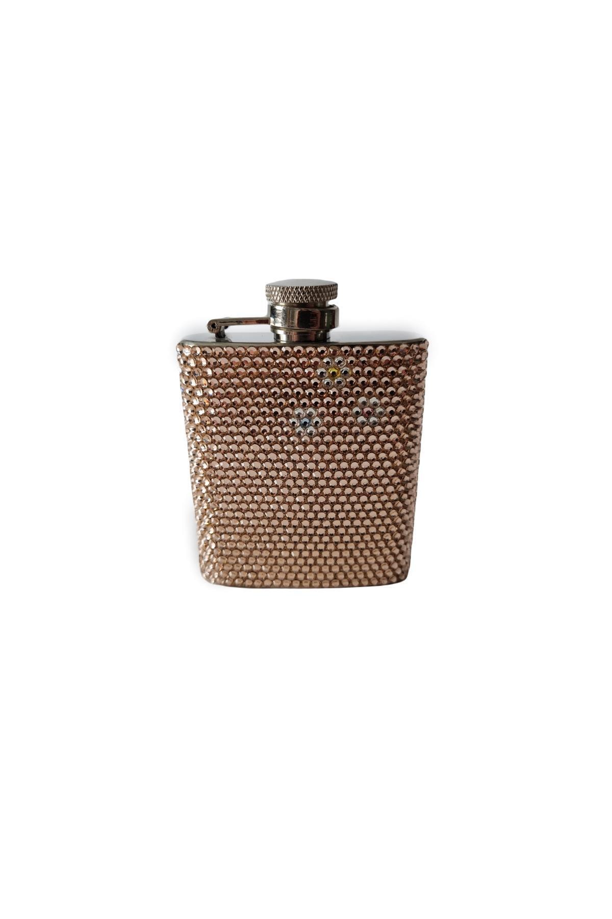 SWAROVSKI ELEMENTS Swarovski Taş Kaplı Matara Gold Flower 3oz