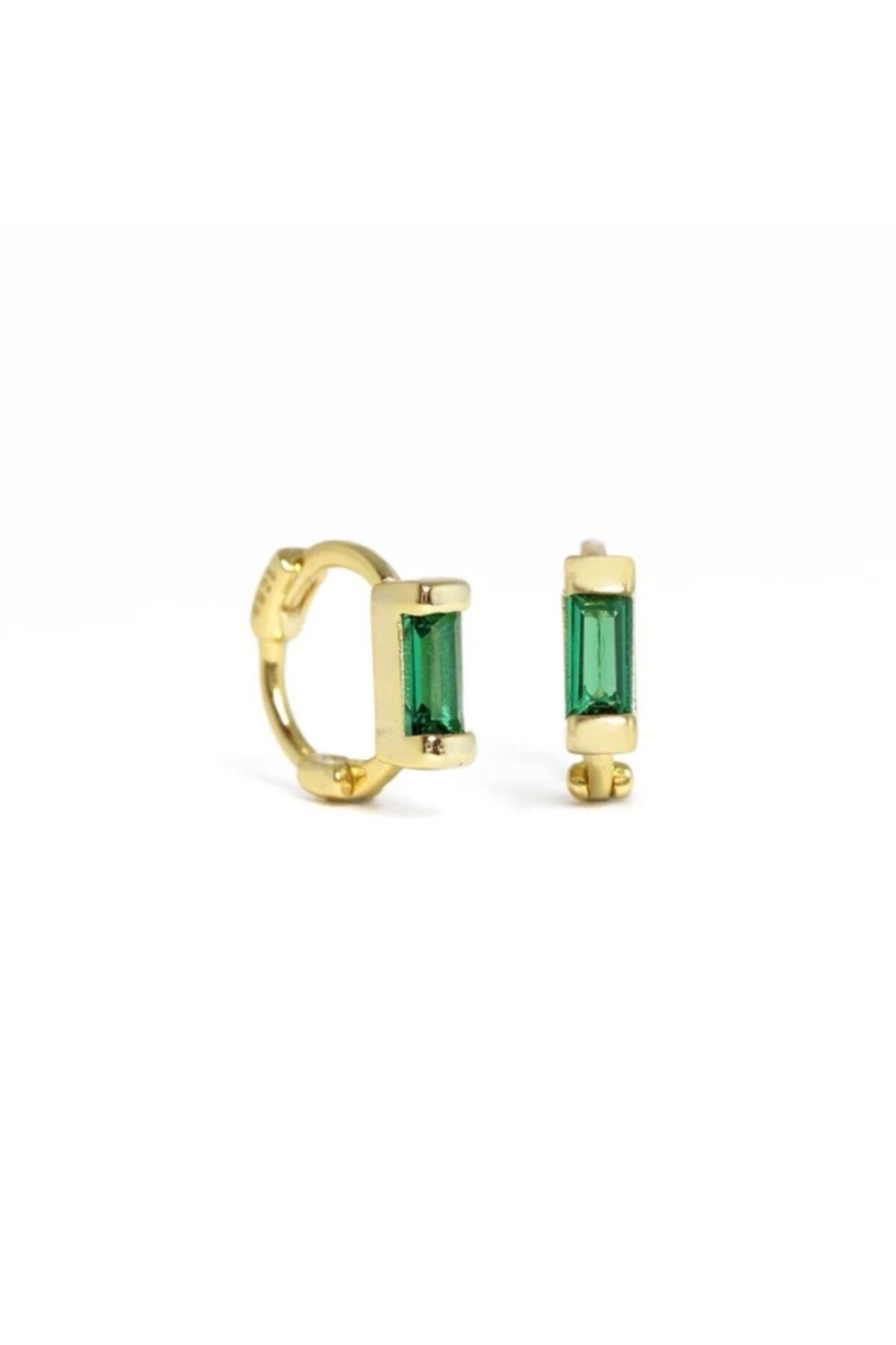 Bylin Takı Mini Baget Taşlı Halka Piercing