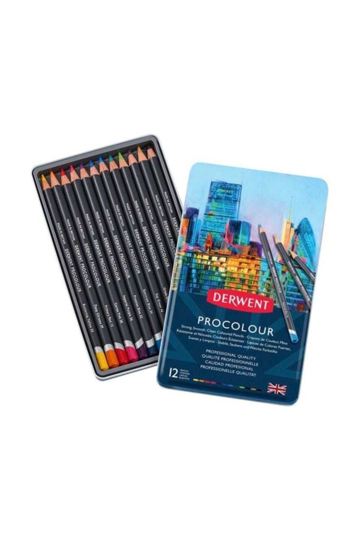 derwent procolour kuru boya kalemi 12li teneke kutu fiyati yorumlari trendyol