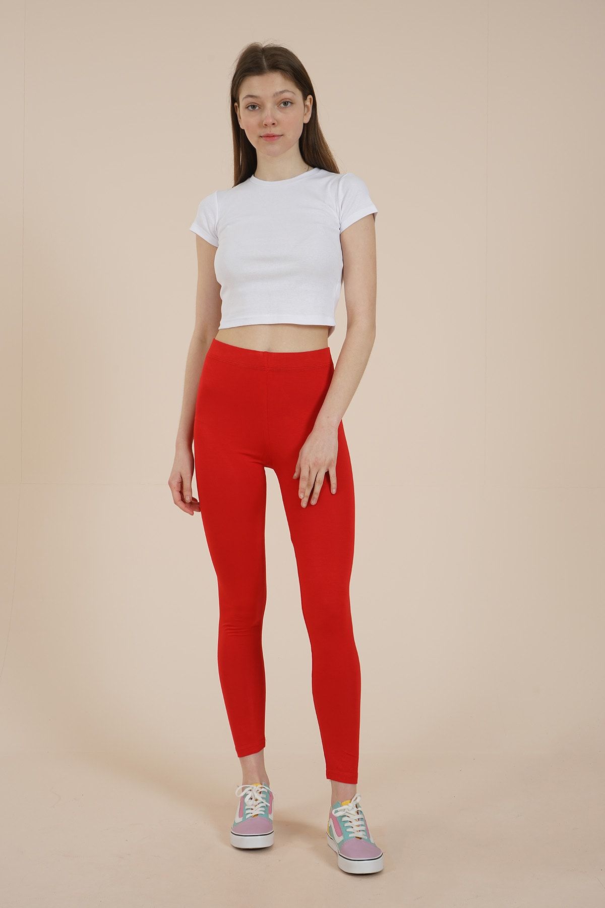 Wotto Collection Kadın Kırmızı Tayt