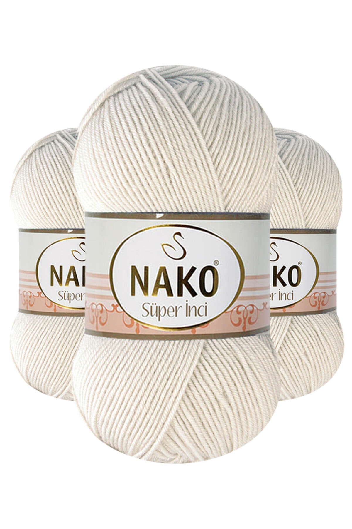 NAKO Süper Inci 6383 (MANTAR) El Örgü Ipi/yünü 1 Adet
