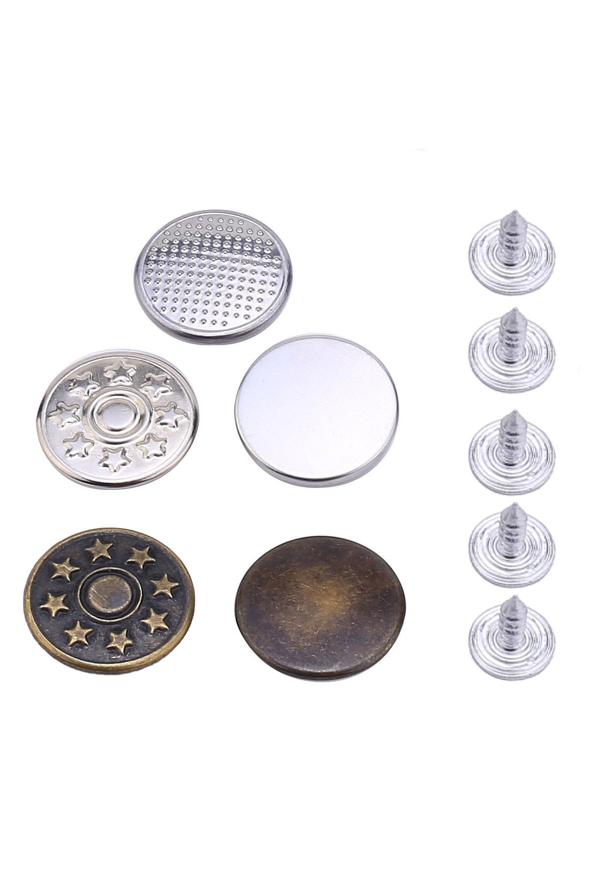 Hobi Dünya Kot Düğmeleri 5 Adet