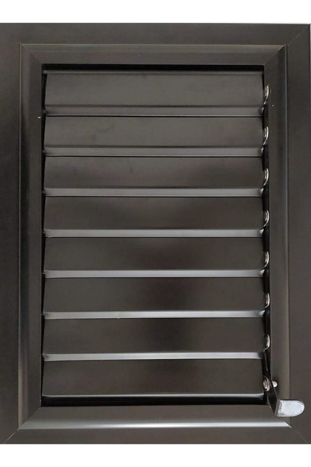 EYLÜL TASARIM Alüminyum Antrasit Siyah Banyo Wc Panjur Ve Menfezi 50 X 60 cm