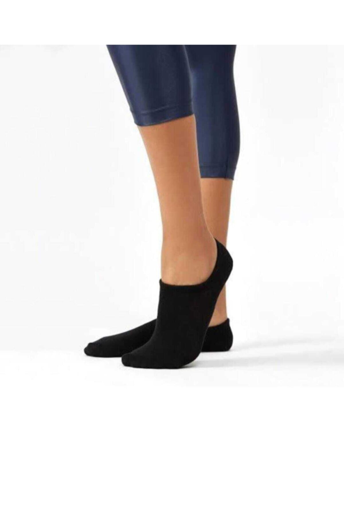 DE&BA SocksWear Unısex Tekli Siyah Babet Çorap