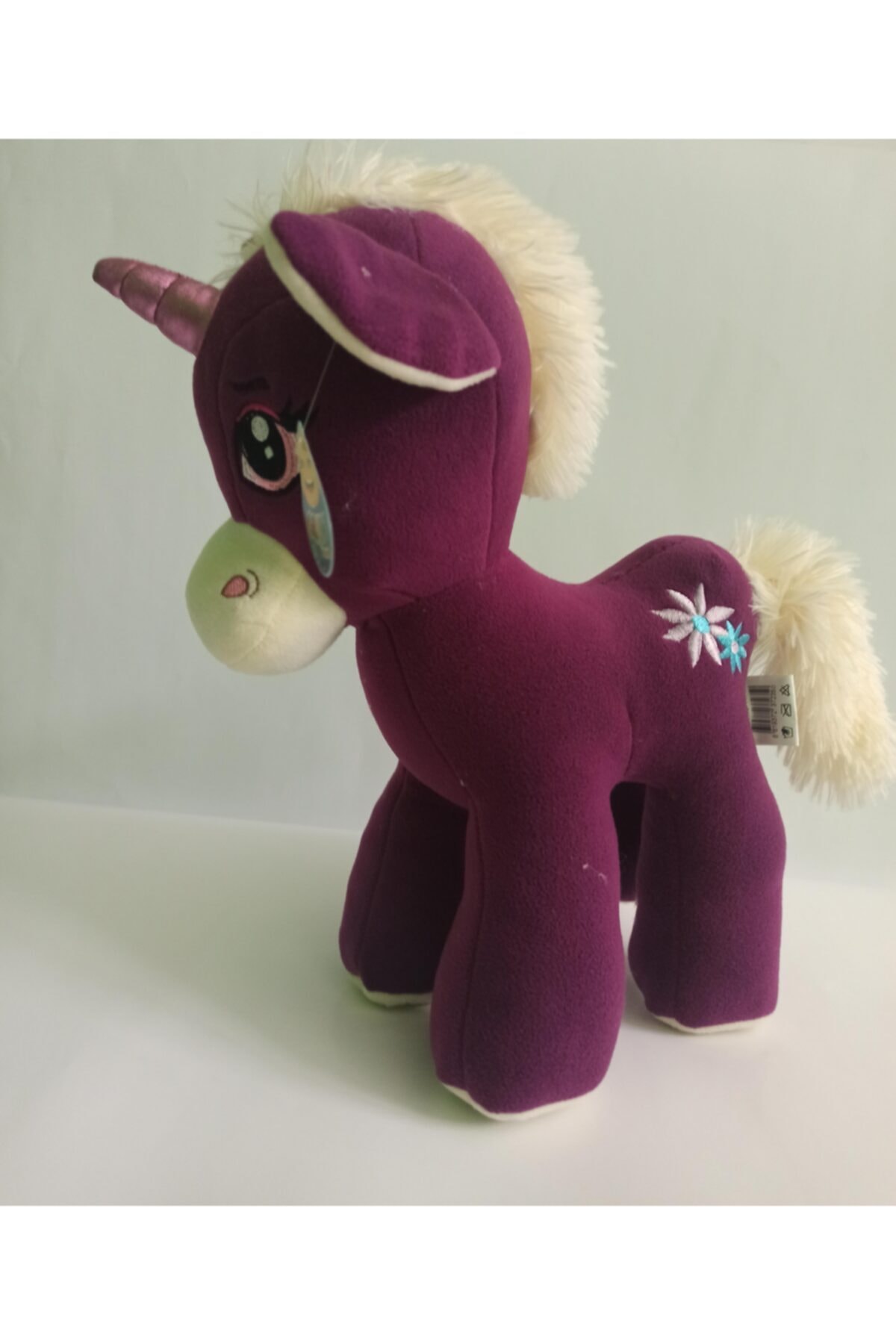 GRAN TOYS Sevimli Unicorn Pony Peluş Boynuzlu At (mor)