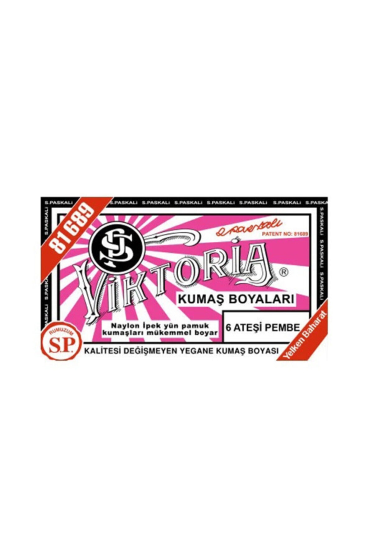 Viktoria Ateşi Pembe Kumaş Boya