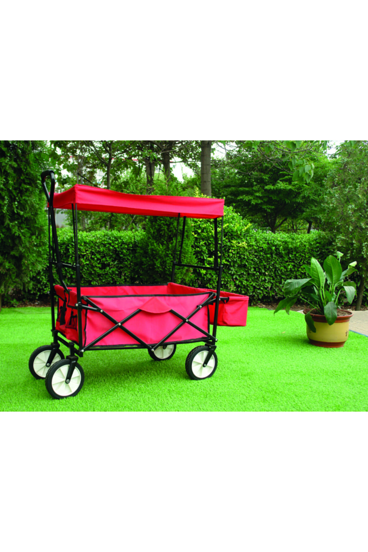 Bahçem Katlanabilir 4 Tekerlekli Bahçe Arabası Deluxe