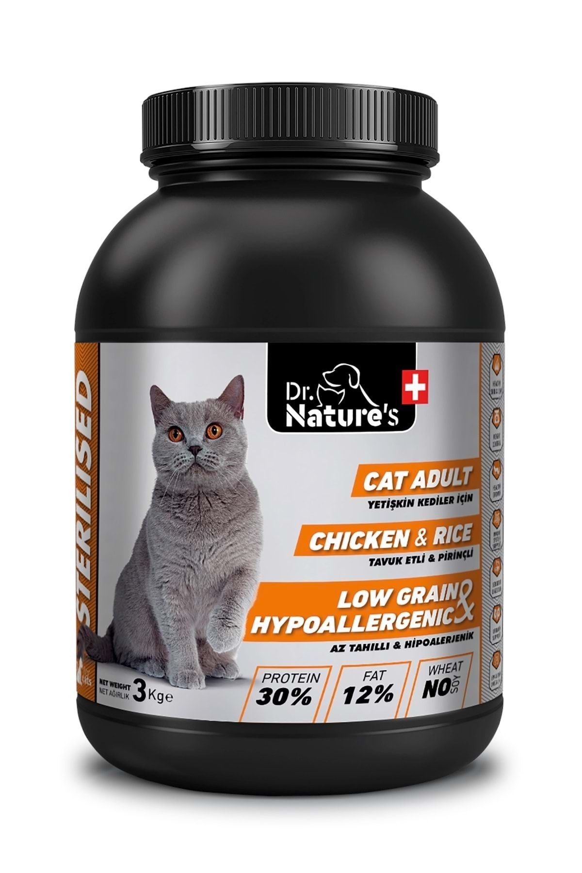dr nature s drnatures sterilised tavuk etli kedi mamasi 3 kg fiyati yorumlari trendyol