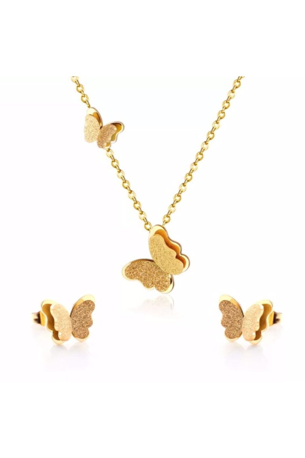 LilaHediyelikEşya Çelik Sembol Set Anneler Günü Moda Takı