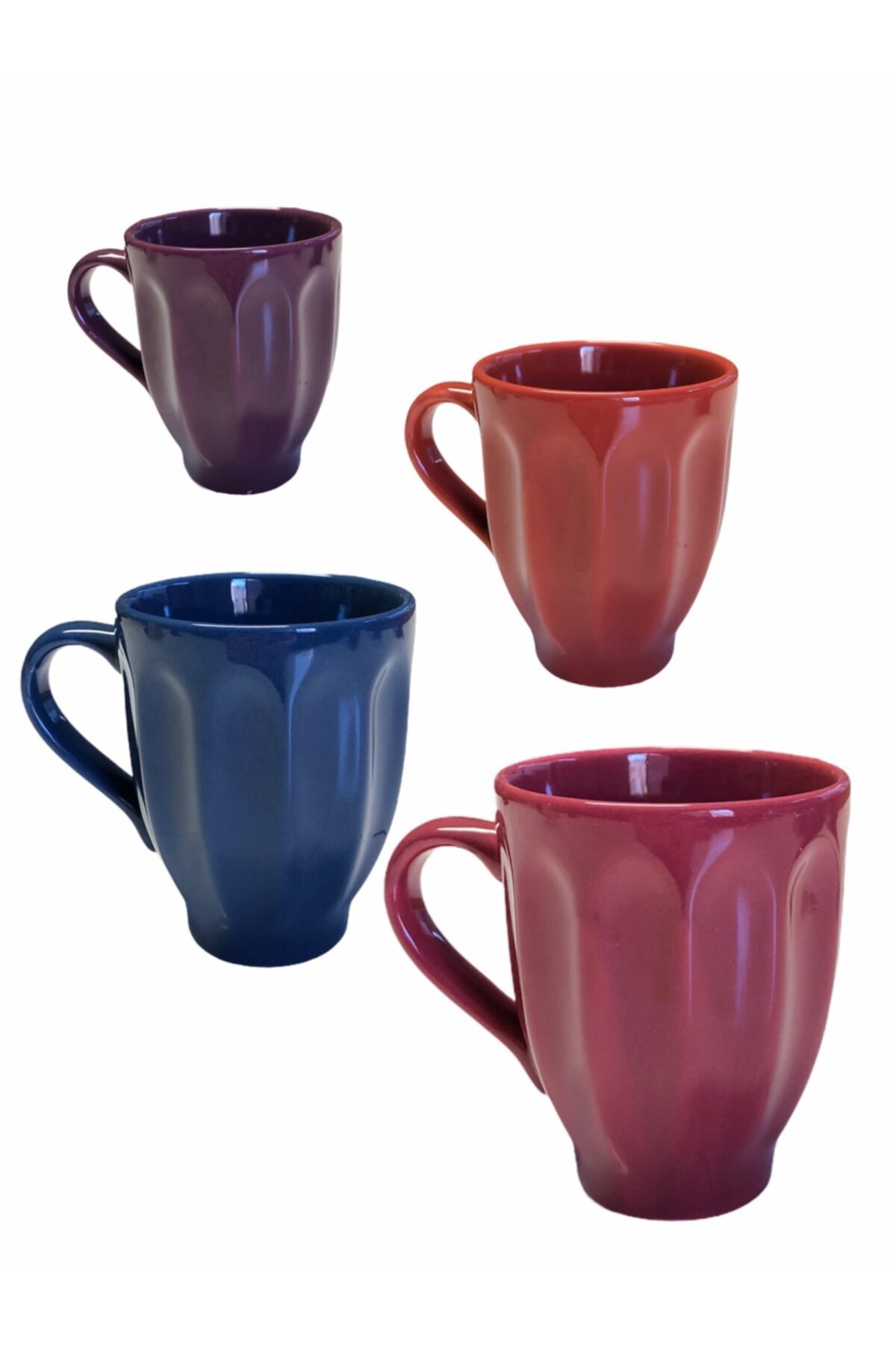 keramika rengarenk badem kupa takimi 4 adet fiyati yorumlari trendyol