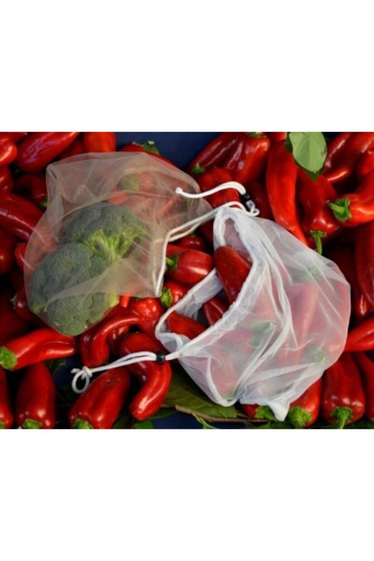 MOR SALKIM HOME Buzdolabı Tül Bez Torba 35cm*35 Cm (2 Adet)