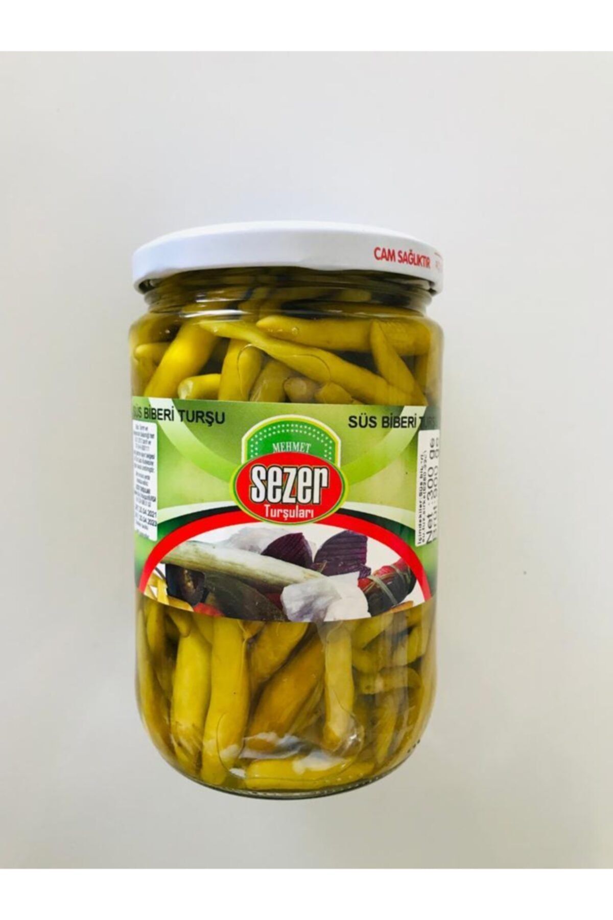 MEHMET SEZER TURŞULARI - Has Gedelek Turşuları - Süs Frenk Acı Biber Turşusu 300gr