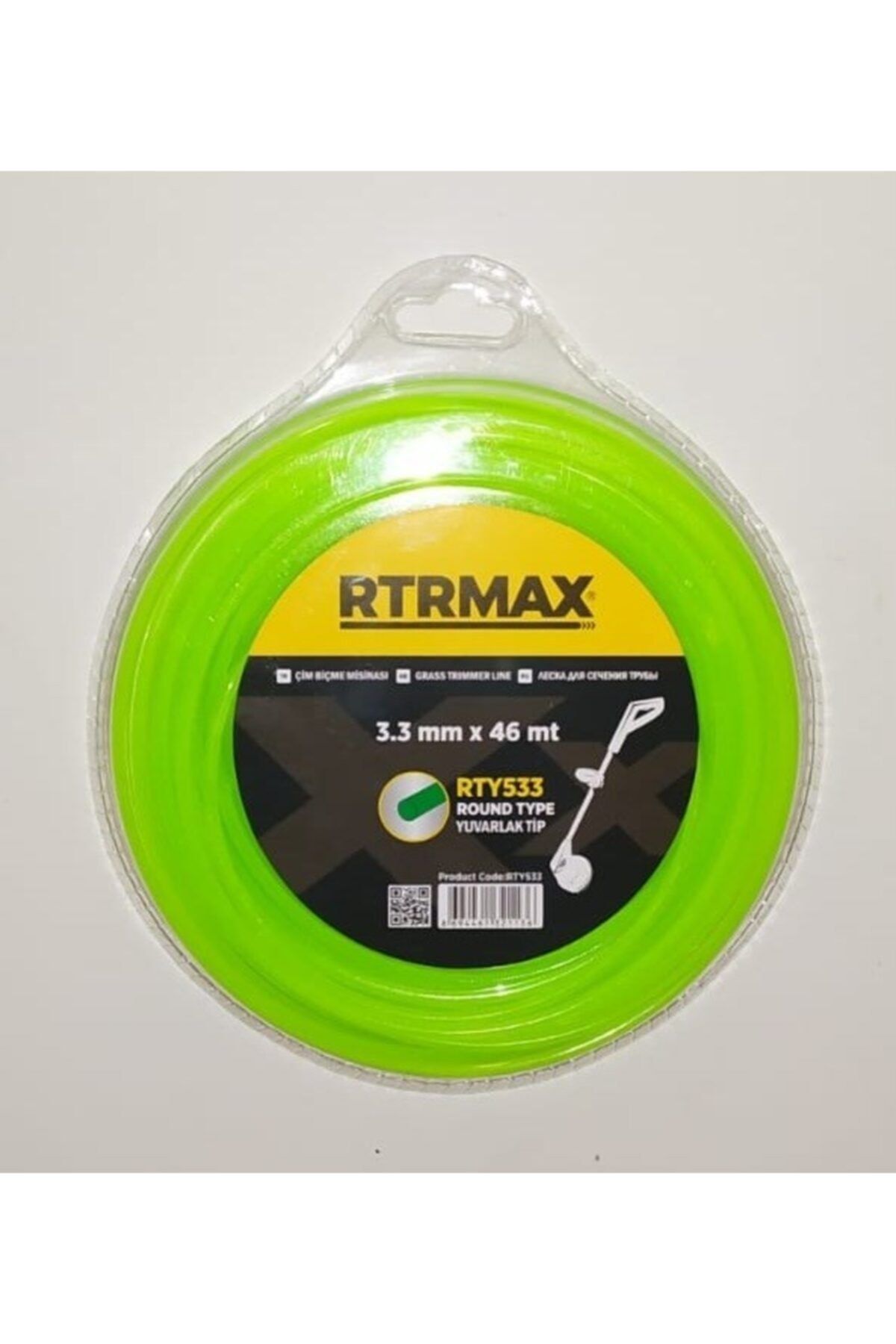 Rtrmax Rty533 Tırpan Misinası Yeşil Yuvarlak 3.3mm X 46mt