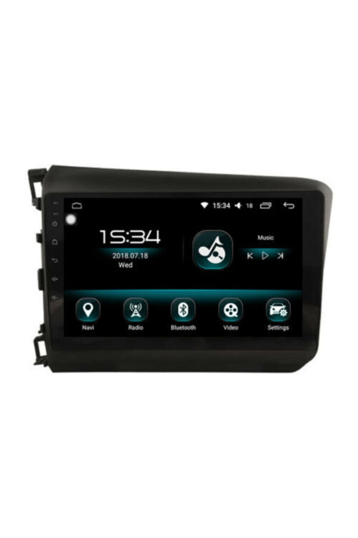 demirusta Honda Civic 2012-2016 2gb Ram Android Gps Dvd Usb Bt Hd Kamera