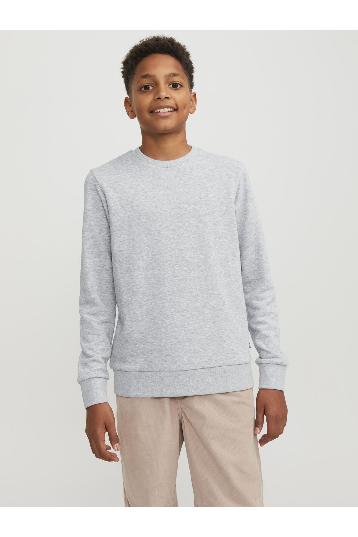 Jack Jones Junior Sweatshirt Gray Regular fit Trendyol
