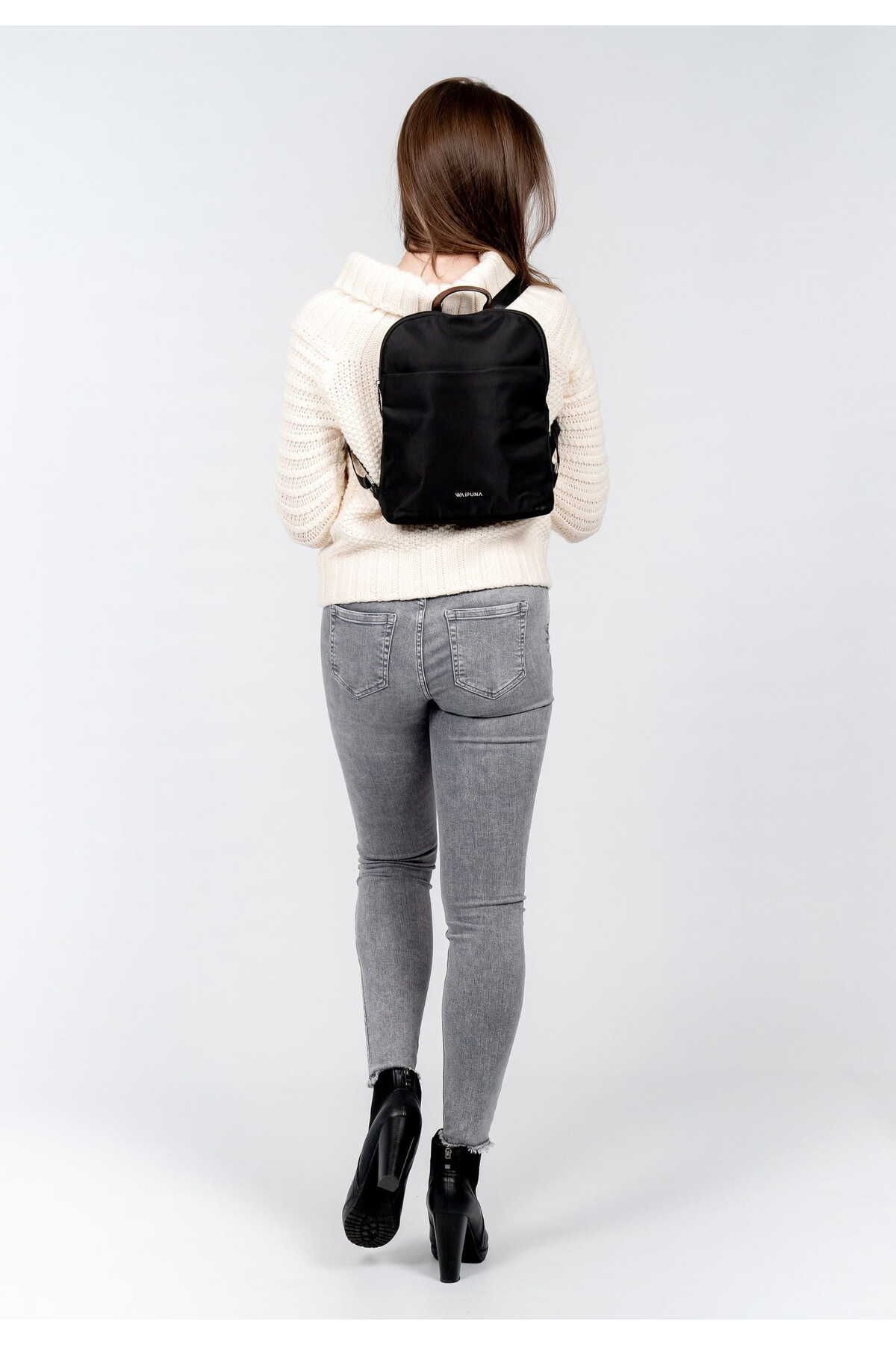 Waipuna Backpack Black Plain Trendyol